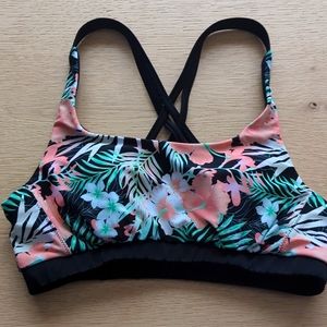 Swim suit top, cross back